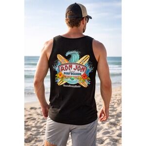 Ron Jon Surf Shop Mens Black Tank Top Cocoa Beach Florida Graphic Size Medium